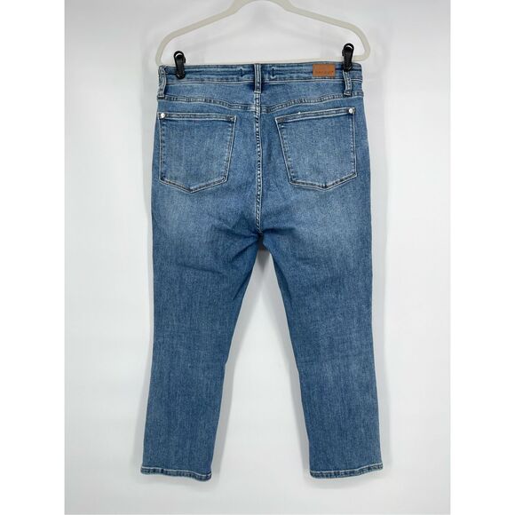 Judy Blue Skinny Fit Capri Jeans Women's Size 11/30 Medium Wash Stretch JB78101 - Picture 2 of 8